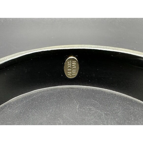 ALEXIS BITTAR Peacock Design Lucite Bangle Bracelet 7.75” - Picture 4 of 11